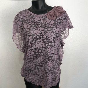 I. N. San Francisco lace top